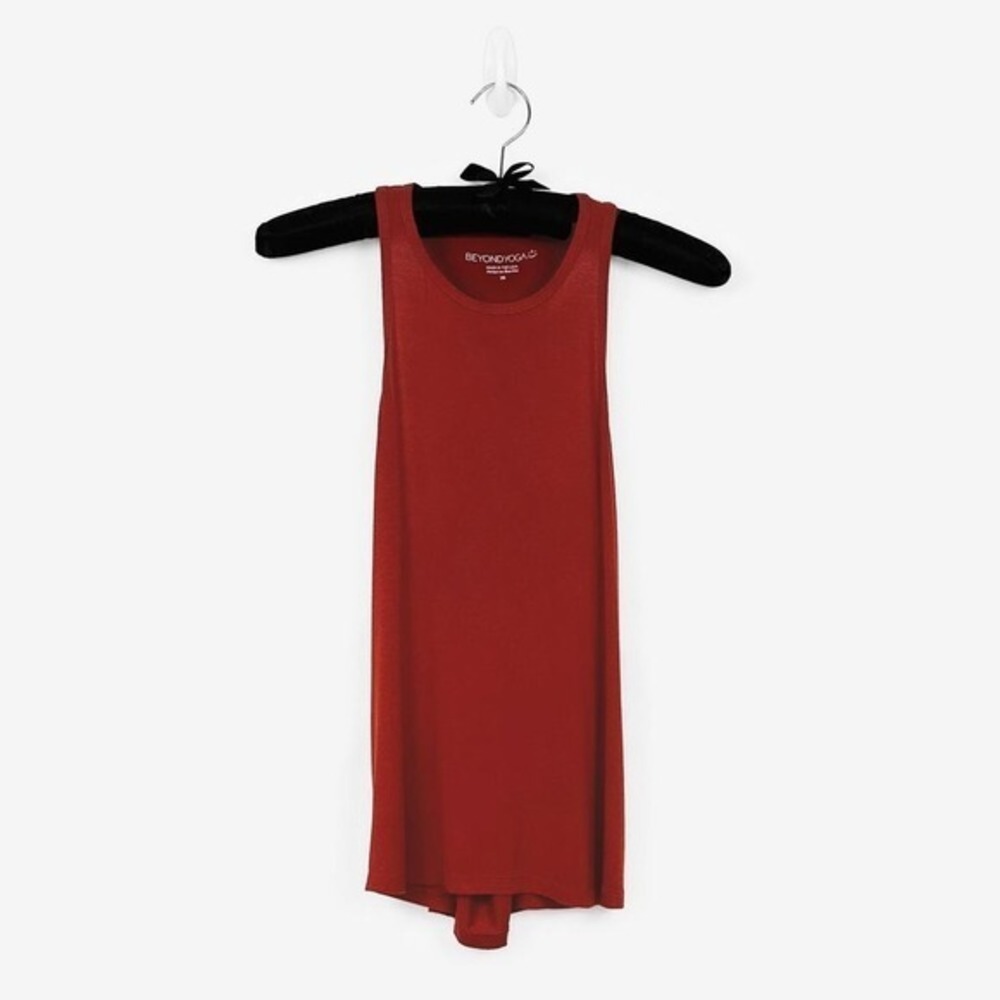 Beyond Yoga In Good Drape Tank Size XS Spice Cider Brown Athleisure Sporty Soft
